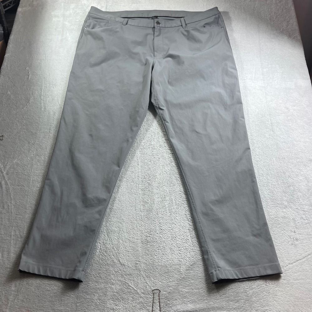 Lululemon Commission Classic Fit Pant Grey Mens Size 46 LM5AQ9S